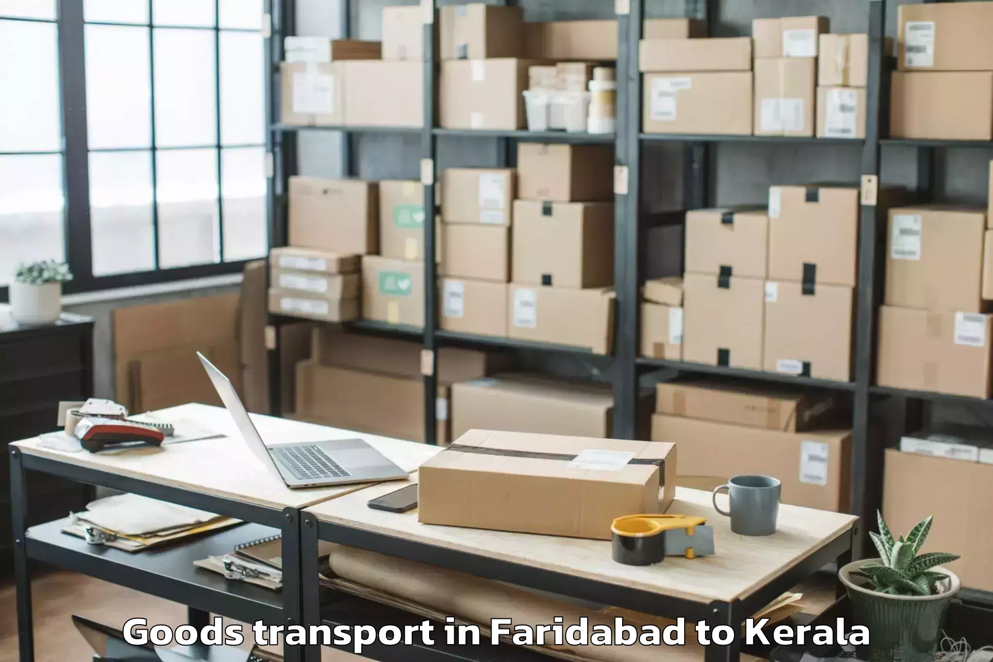 Book Faridabad to Pandalam Goods Transport Online